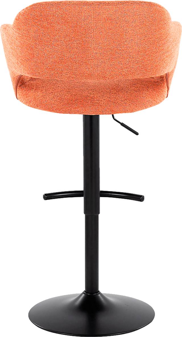 Jouett IV Orange Adjustable Barstool, Set of 2 - Thumbnail - Image 6