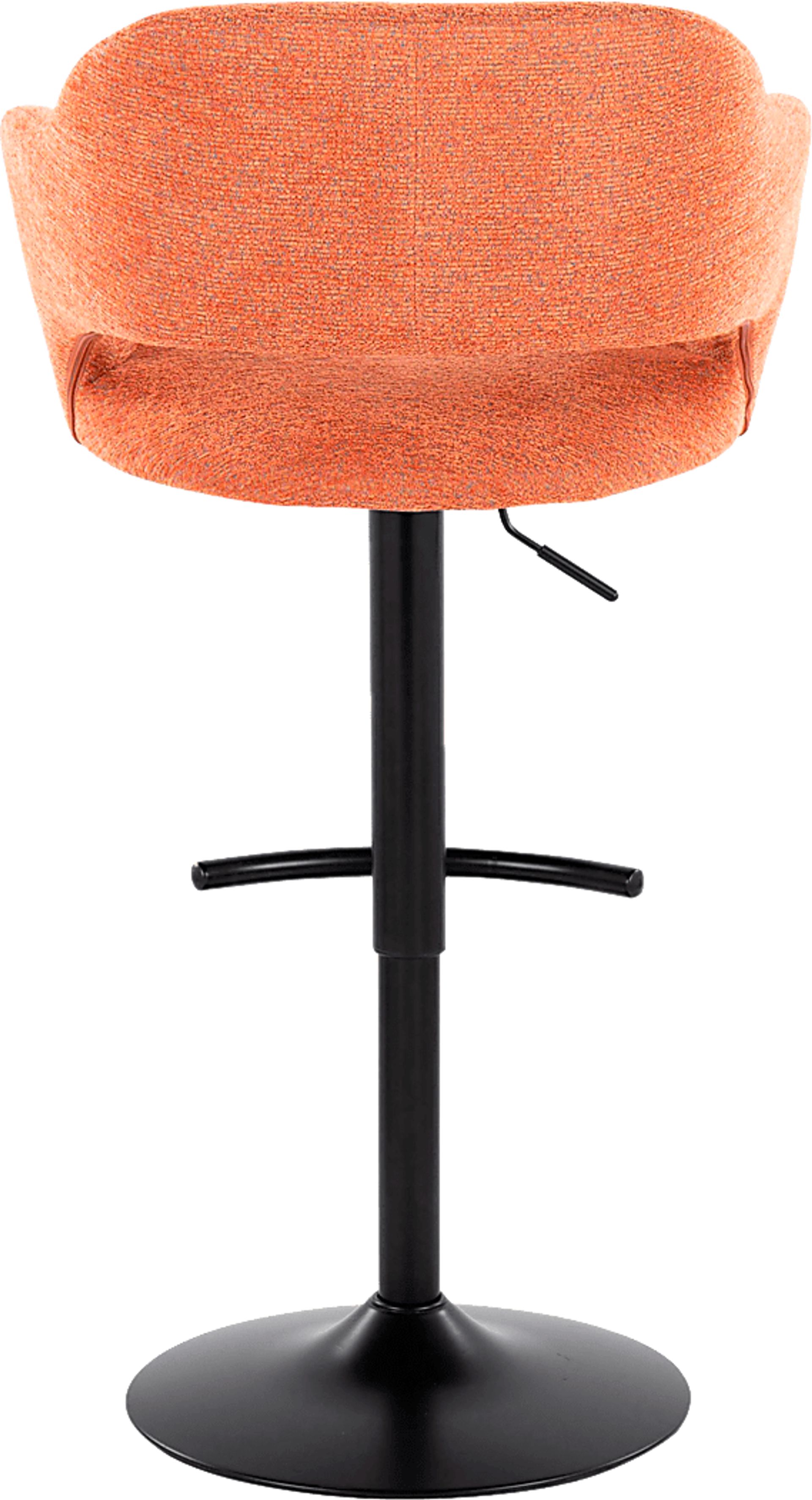 Jouett IV Orange Adjustable Barstool, Set of 2 - Image 6