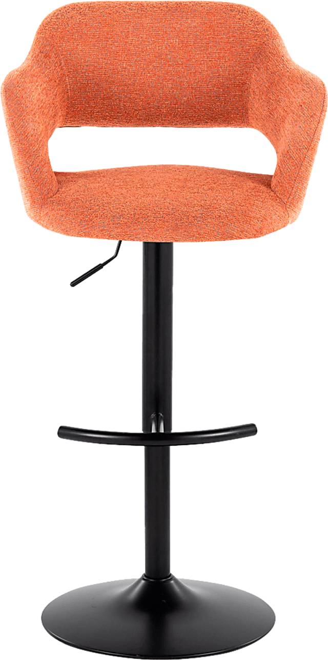 Jouett IV Orange Adjustable Barstool, Set of 2 - Thumbnail - Image 7