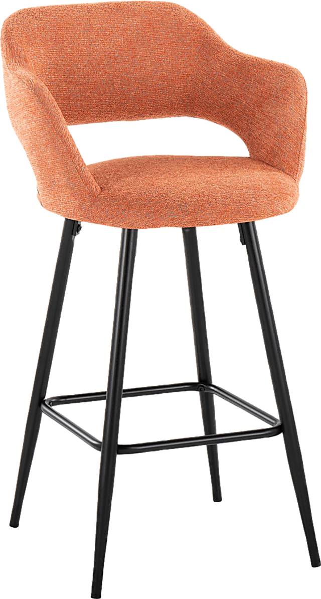Jouett Orange Counter Height Stool, Set of 2 - Thumbnail - Image 2