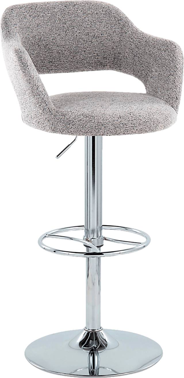 Jouett V Gray Adjustable Barstool, Set of 2 - Thumbnail - Image 3