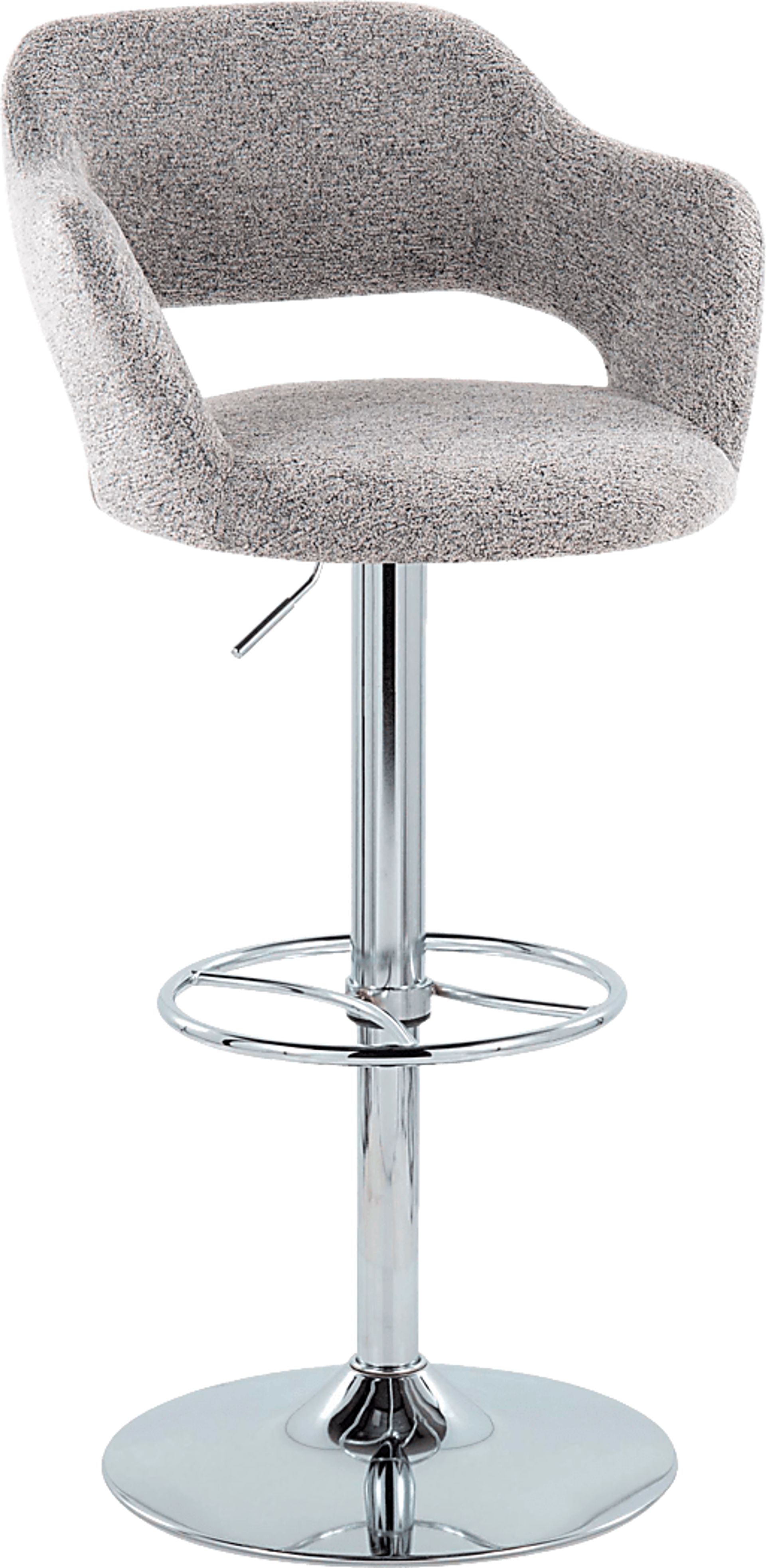 Jouett V Gray Adjustable Barstool, Set of 2 - Image 3