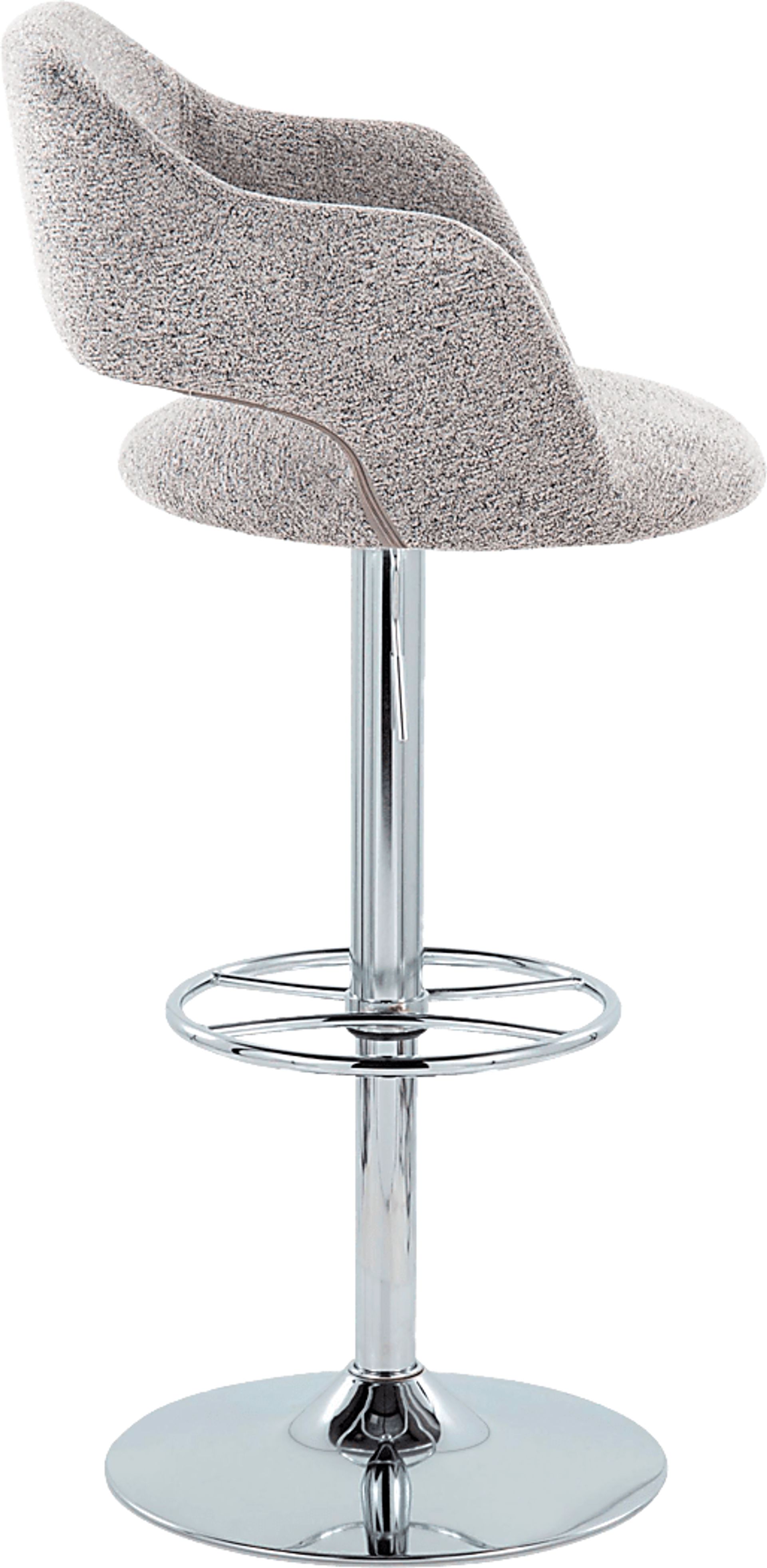 Jouett V Gray Adjustable Barstool, Set of 2 - Image 4