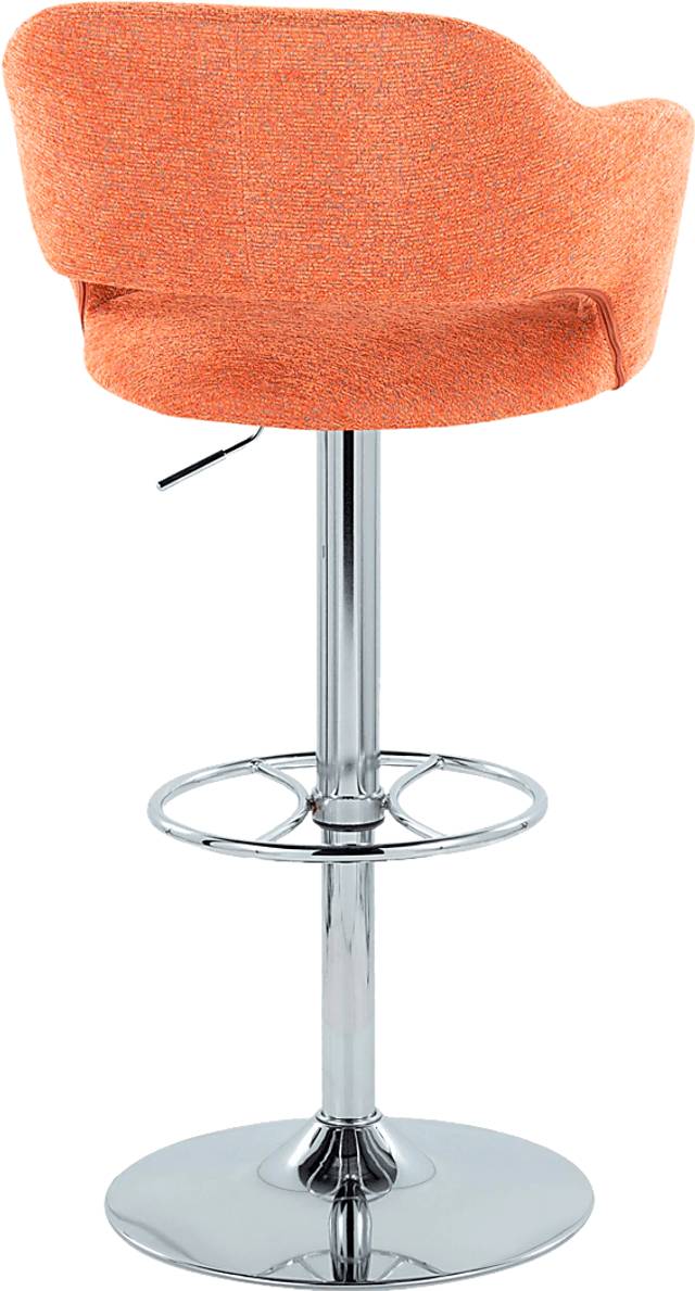 Jouett V Orange Adjustable Barstool, Set of 2 - Thumbnail - Image 5