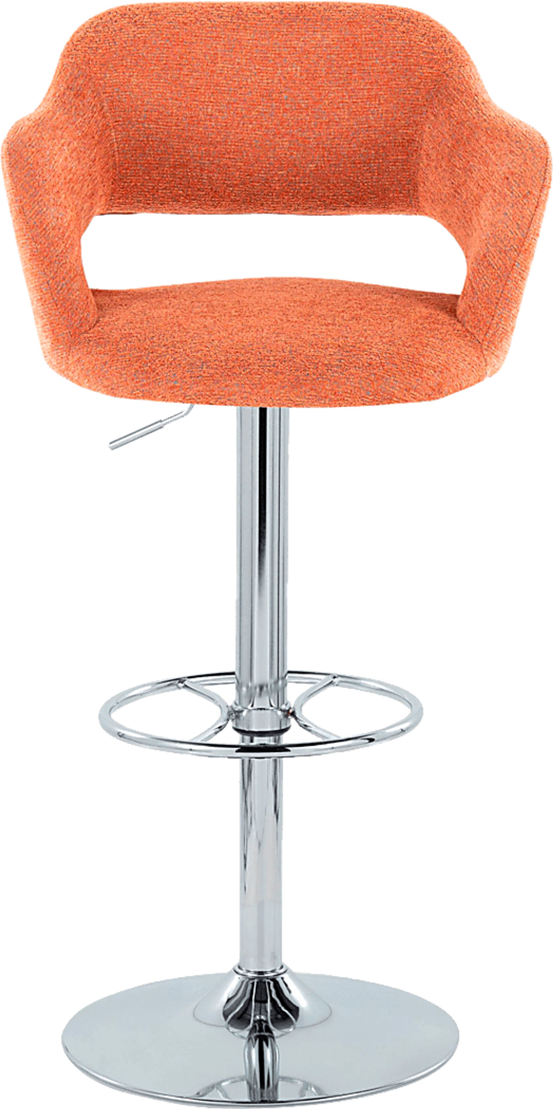 Jouett V Orange Adjustable Barstool, Set of 2 - Image 7