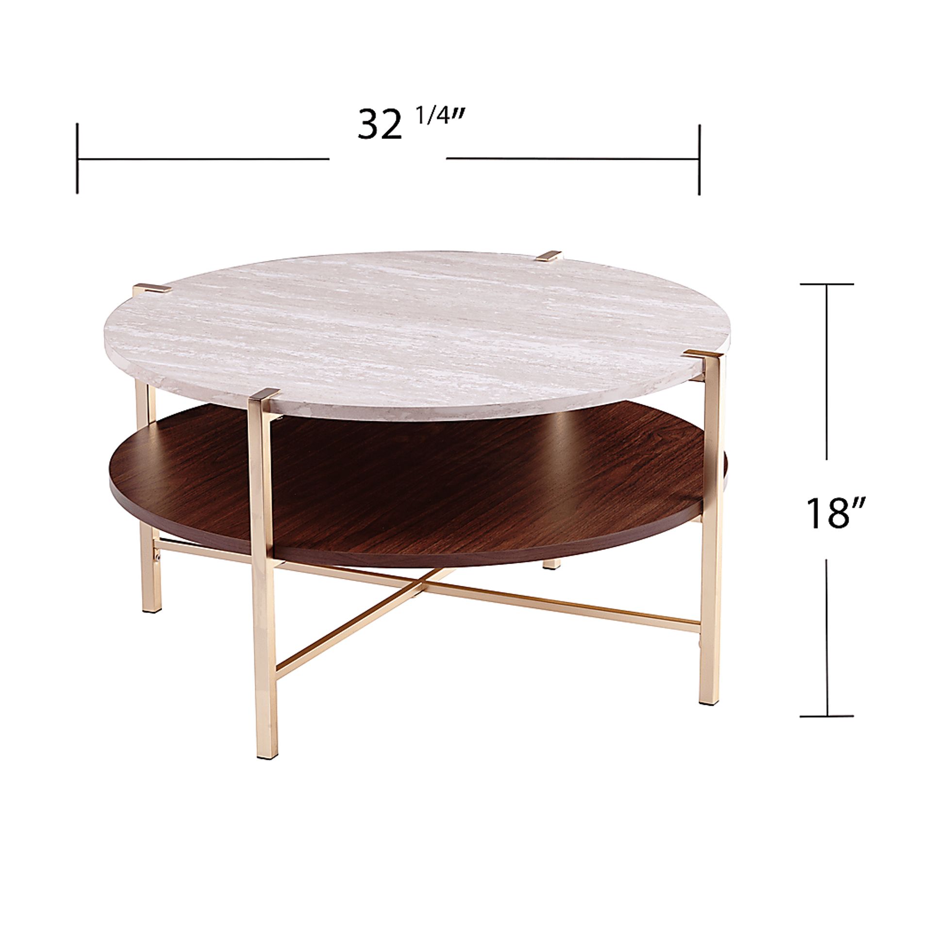 Journeyville White Round Cocktail Table - Image 5