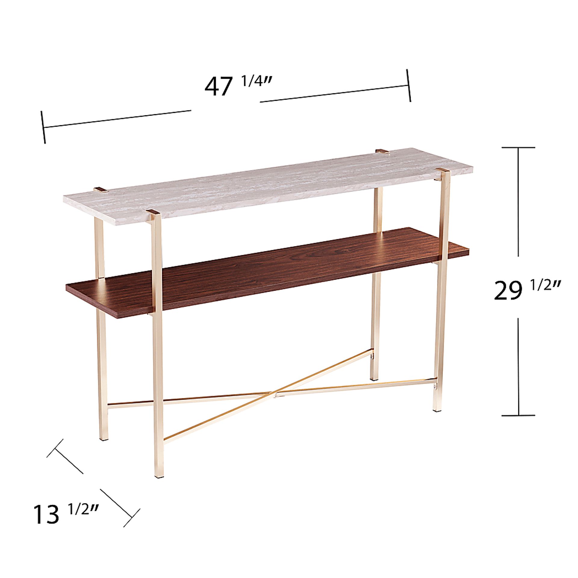 Journeyville White Sofa Table - Image 5