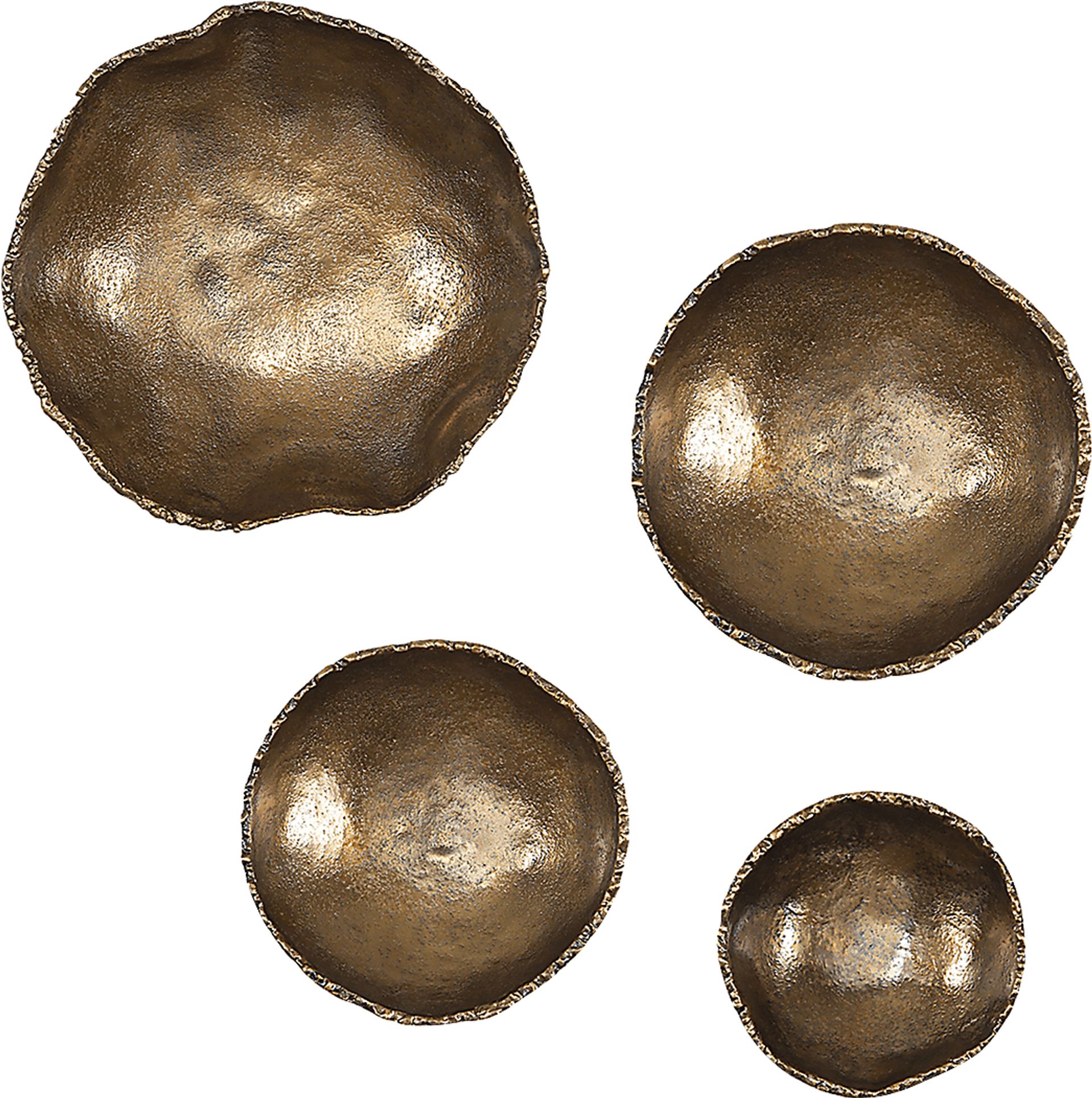 Jousting Brass Wall Art, Set of 4 - Image 1