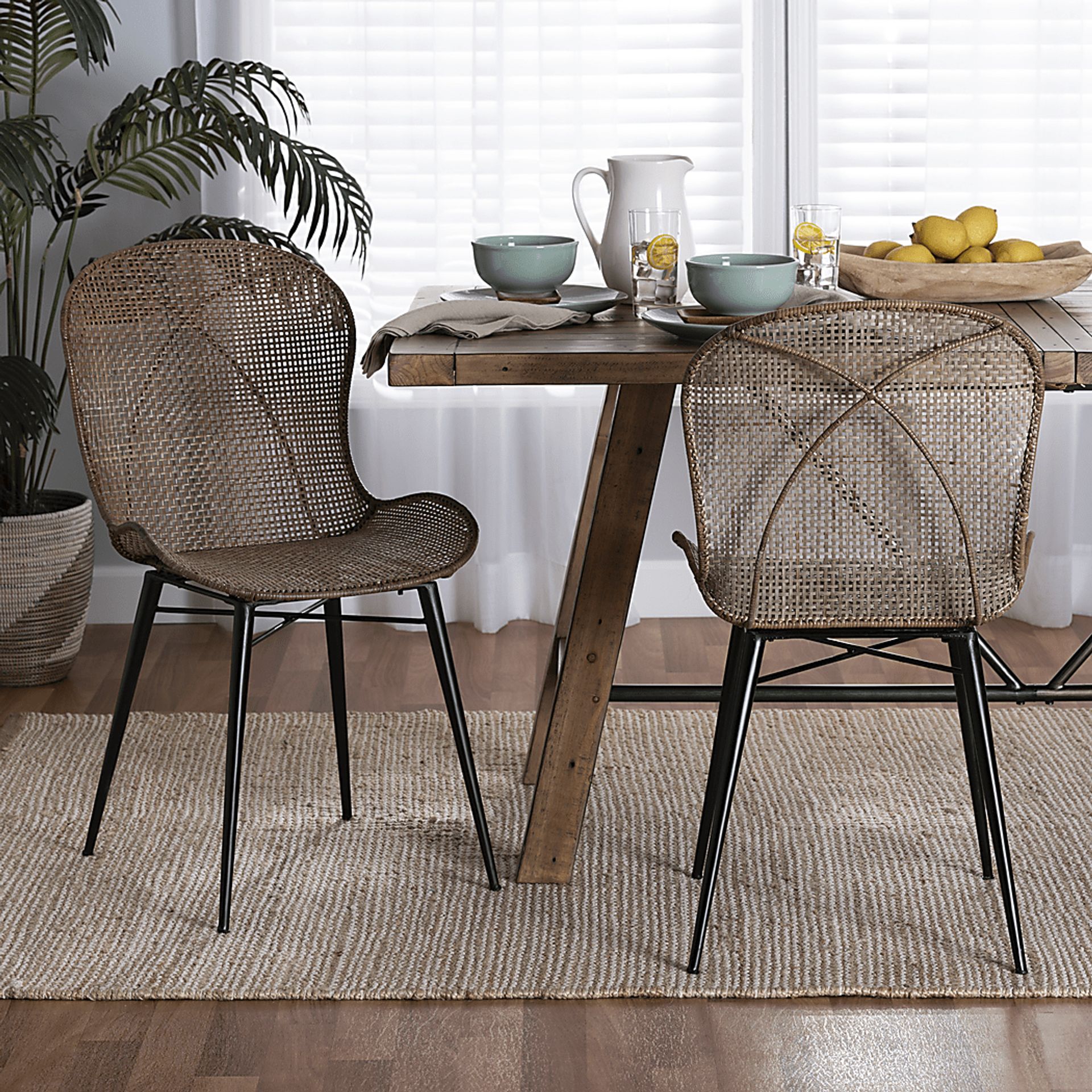 Jouvette Brown Side Chair, Set of 2 - Image 2