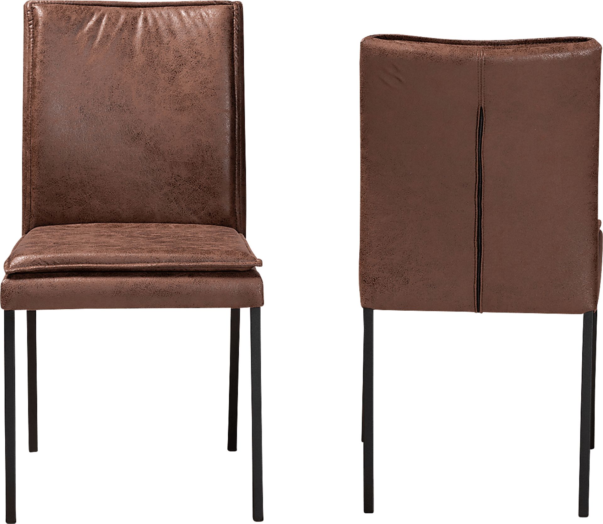 Joval Brown Side Chair, Set of 2 - Image 2
