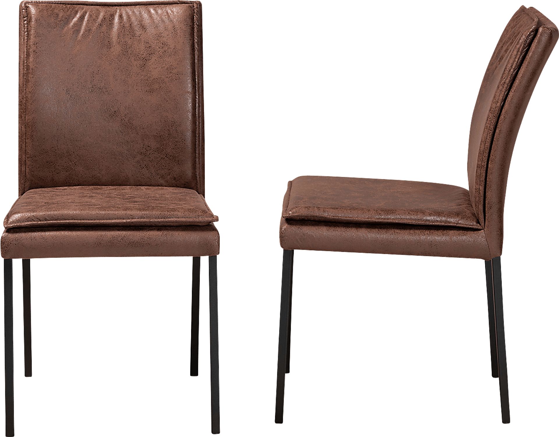 Joval Brown Side Chair, Set of 2 - Image 3