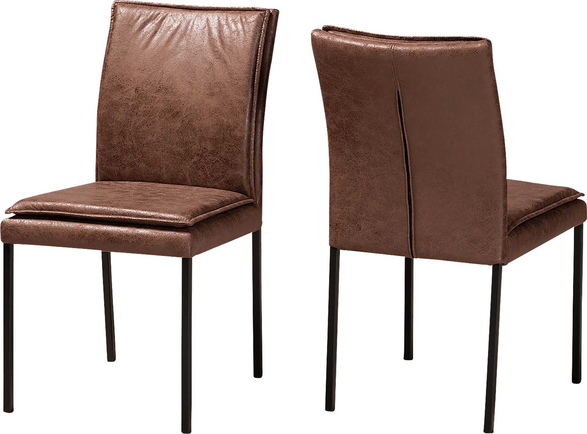 Joval Brown Side Chair, Set of 2 - Image 1
