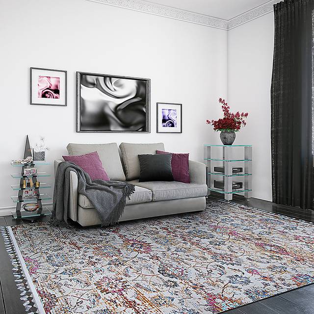 Jowan Multi 5'3 x 7'10 Rug - Thumbnail - Image 4