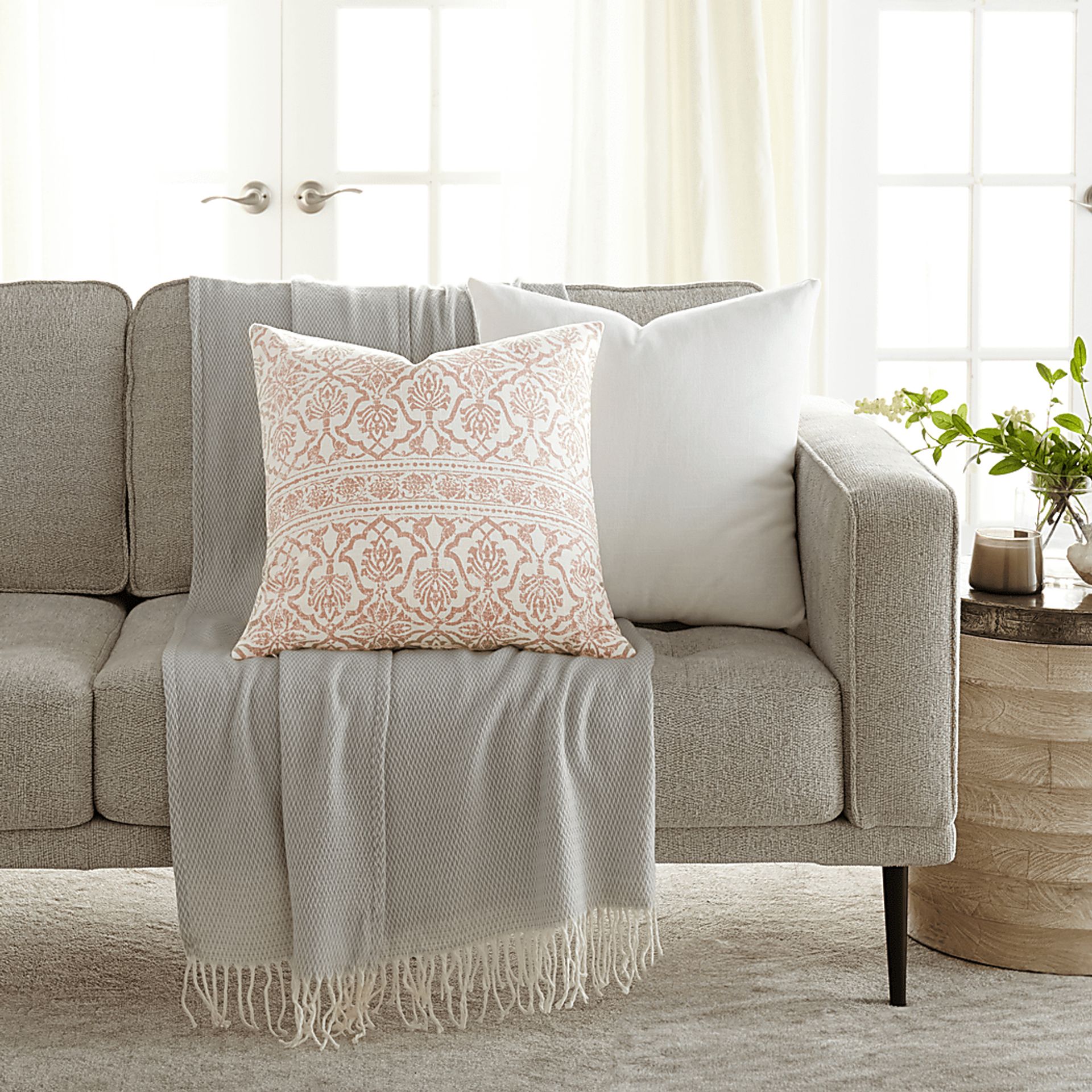 Joyce Anne Pink Accent Pillow Set of 2 - Image 2