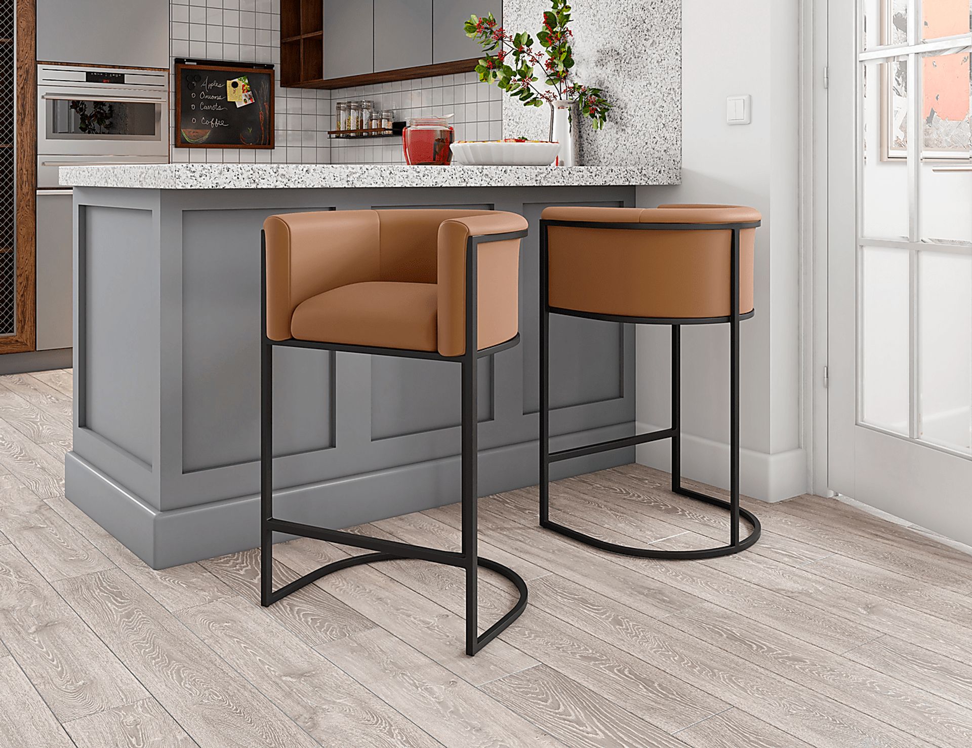 Joycestone Brown Counter Height Stool - Image 6