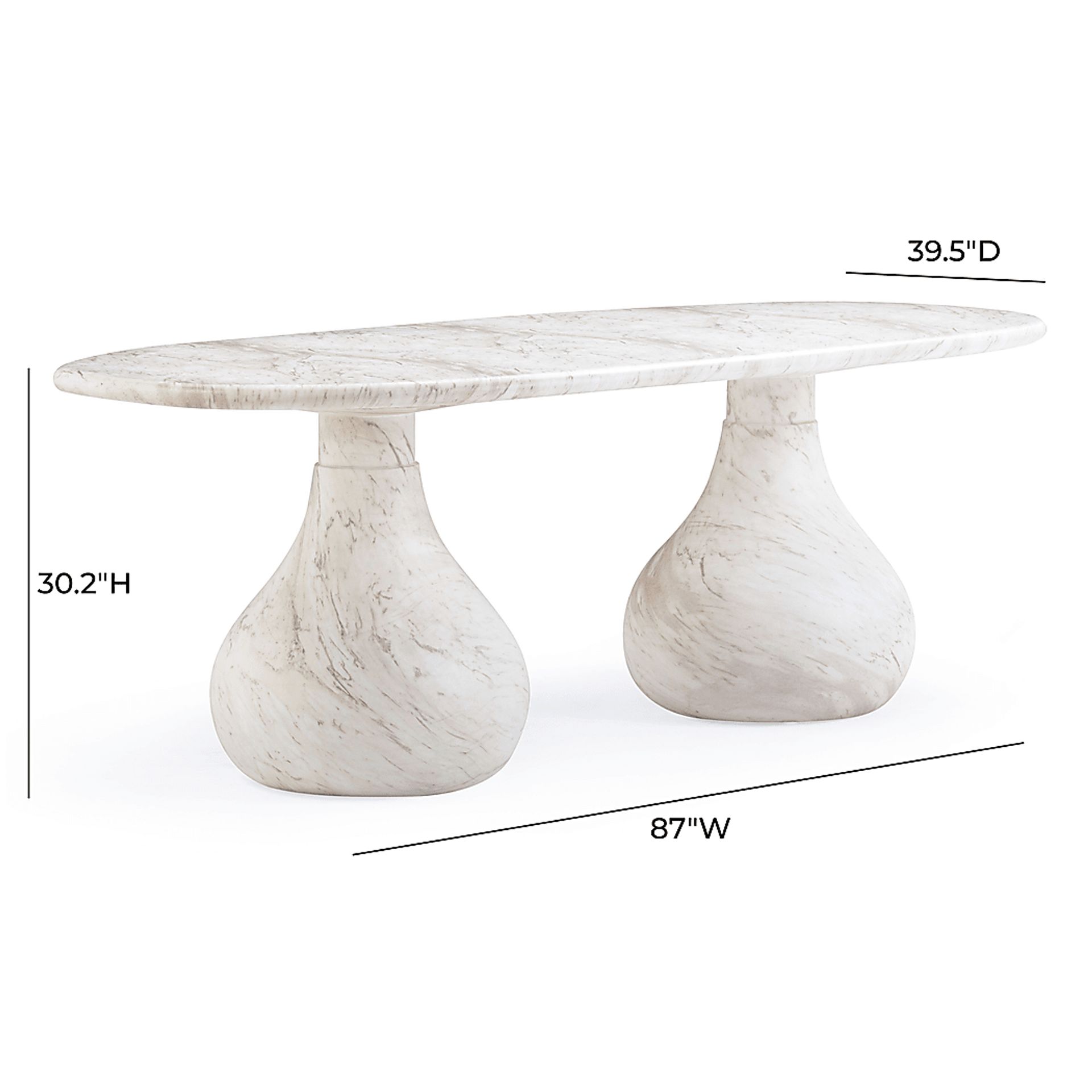 Joyshine White Dining Table - Image 6