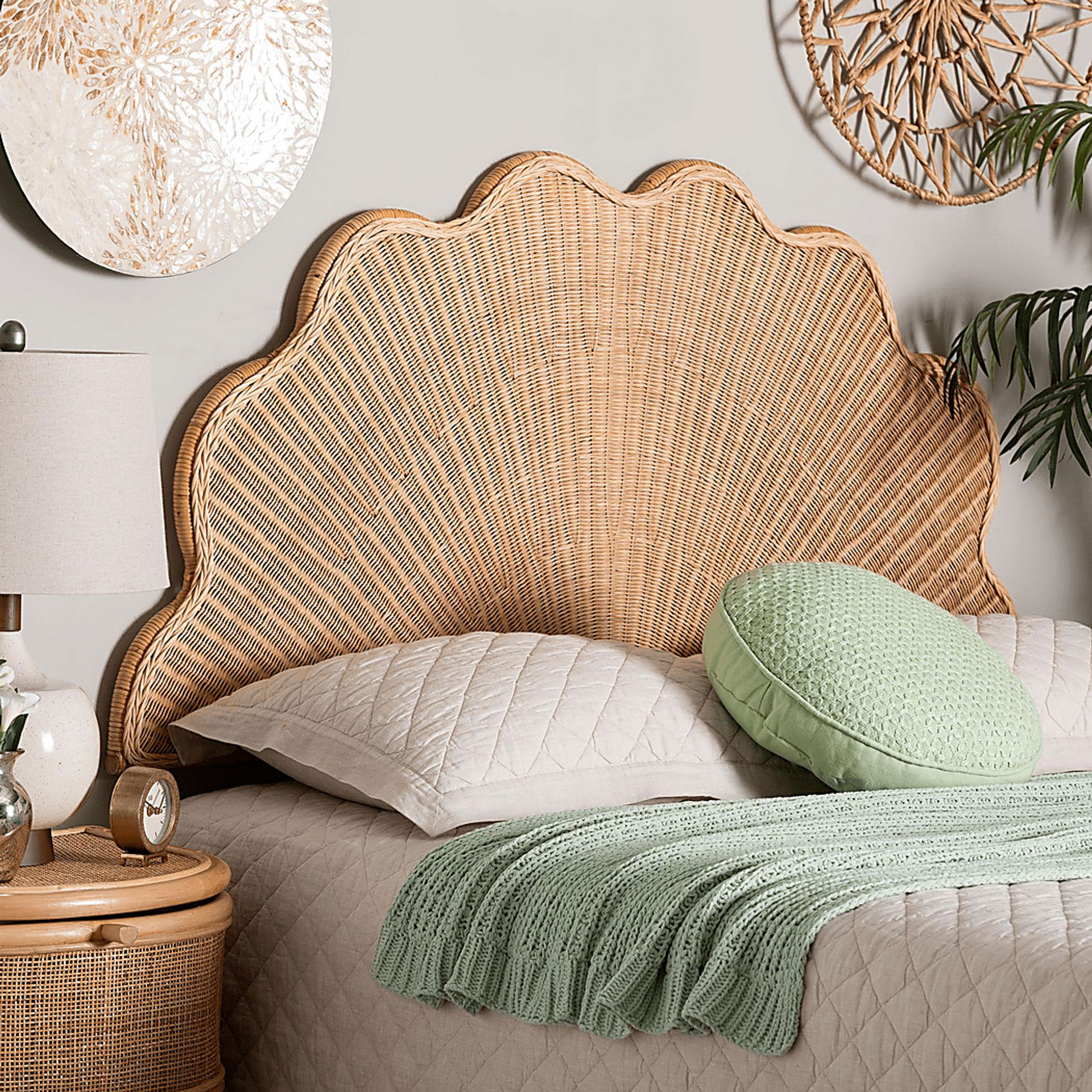 Joystones Brown Queen Headboard - Image 2