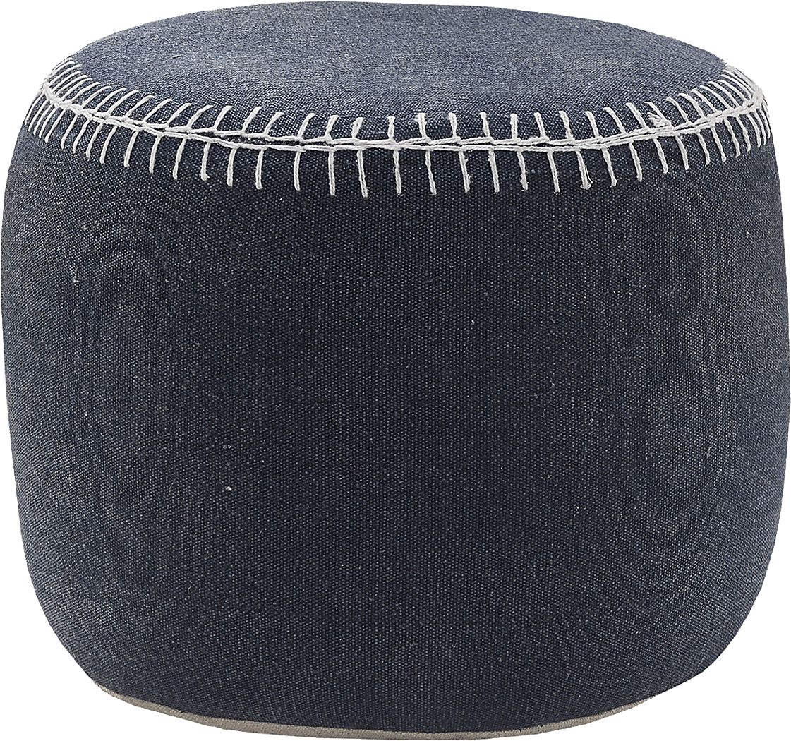 Jozette Navy Pouf