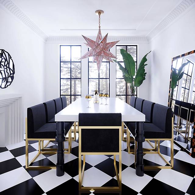 Juleah Black Dining Chair - Thumbnail - Image 5