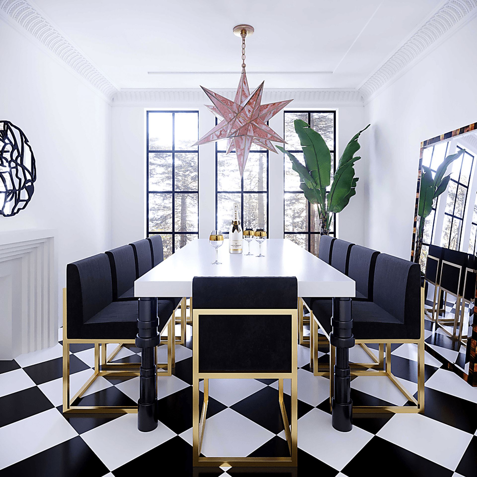 Juleah Black Dining Chair - Image 5