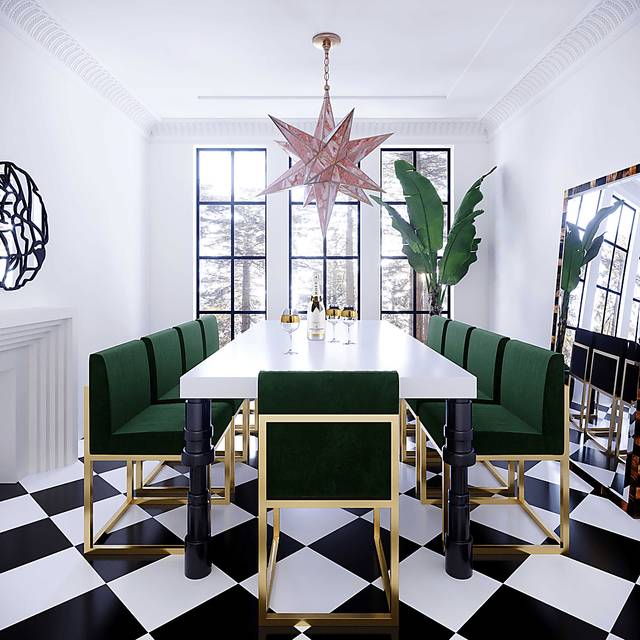 Juleah Green Dining Chair - Thumbnail - Image 5