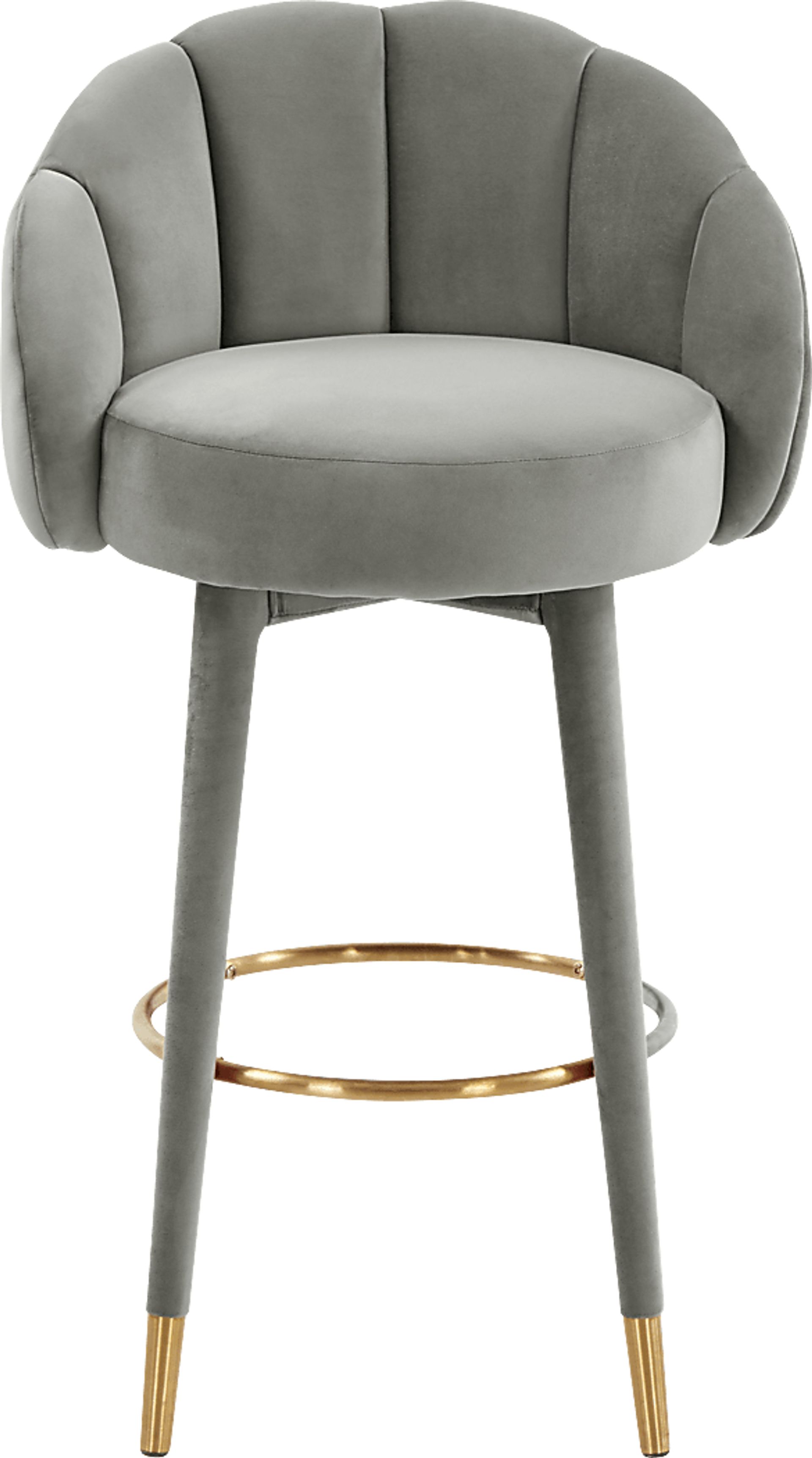 Juleane Light Gray Barstool - Image 2