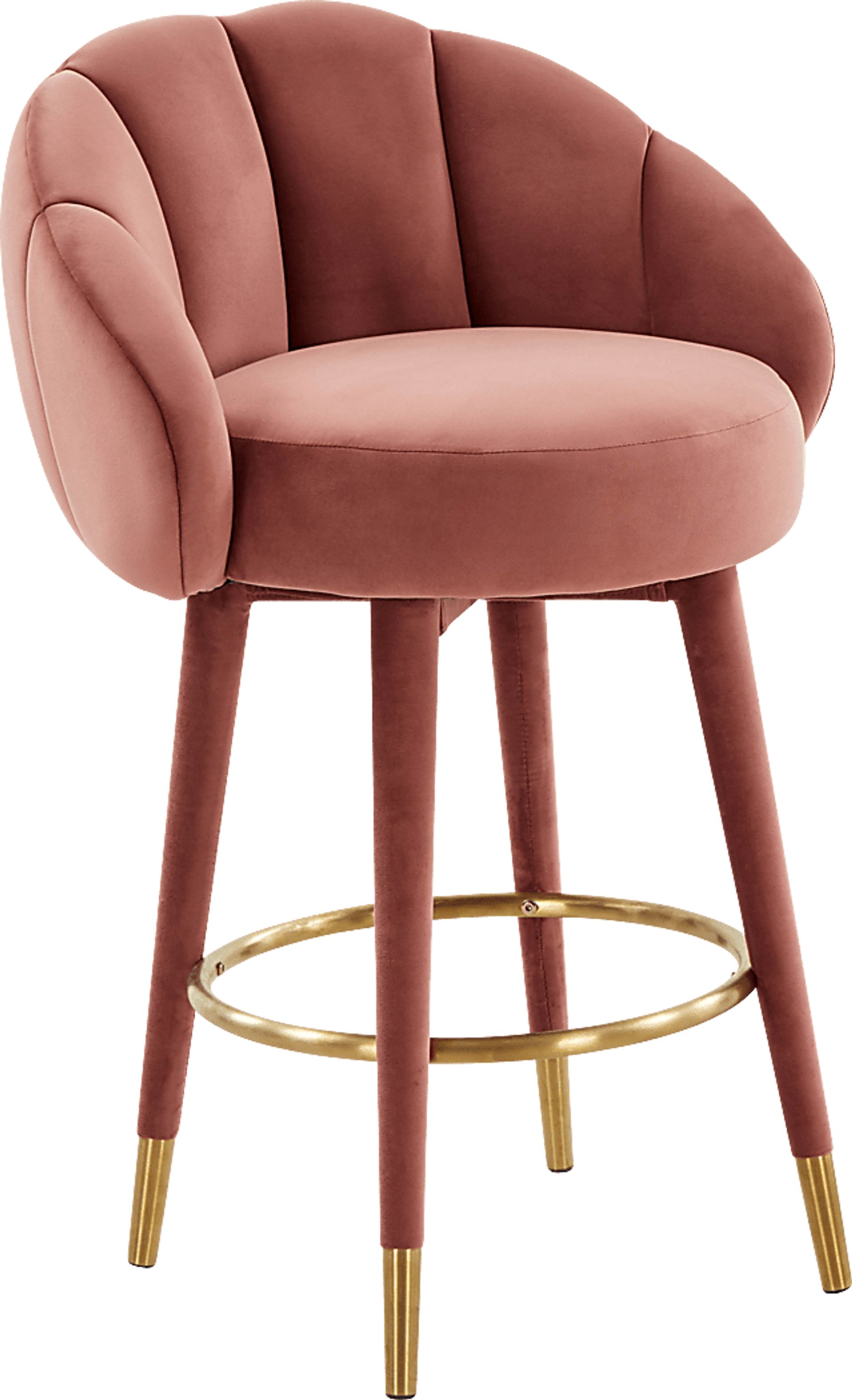 Juleane Salmon Counter Height Stool - Image 1