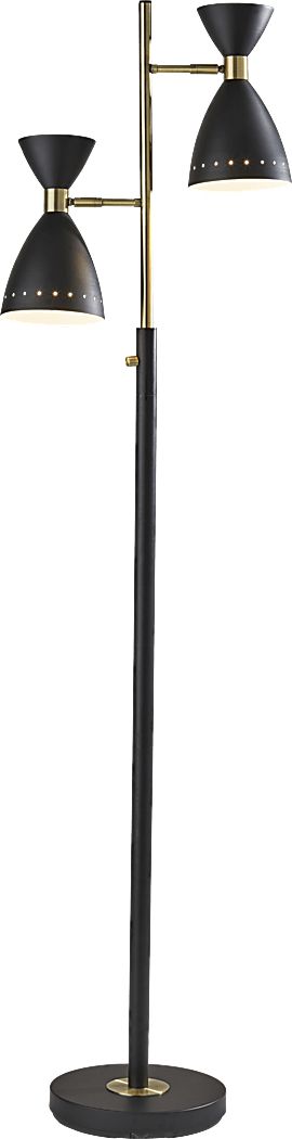 Jules Drive Black Torchiere