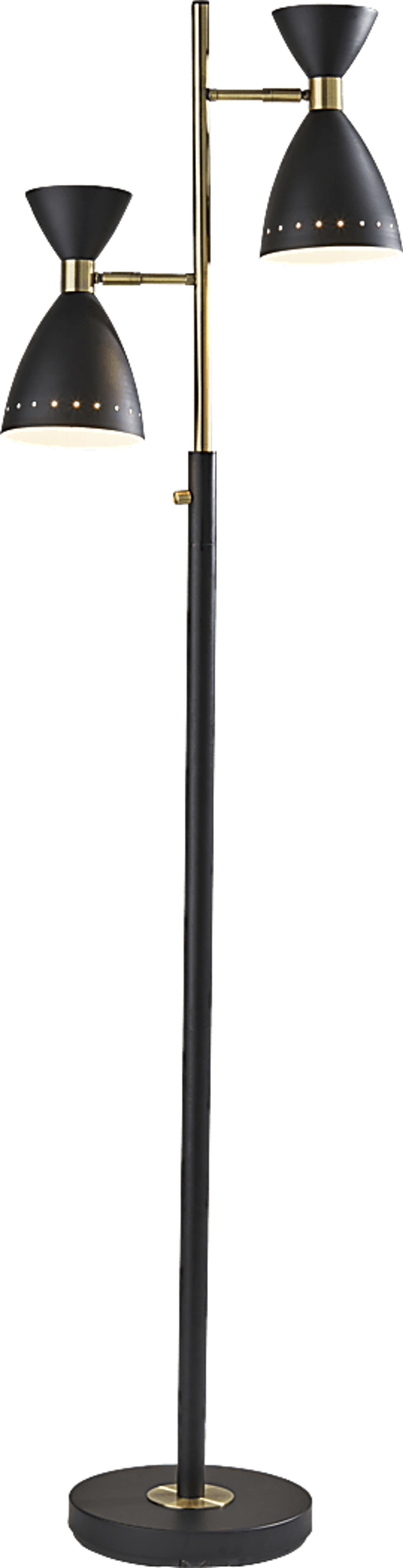 Jules Drive Black Torchiere - Image 1