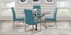 Jules Gray 5 Pc Dining Set with Ocean Chairs