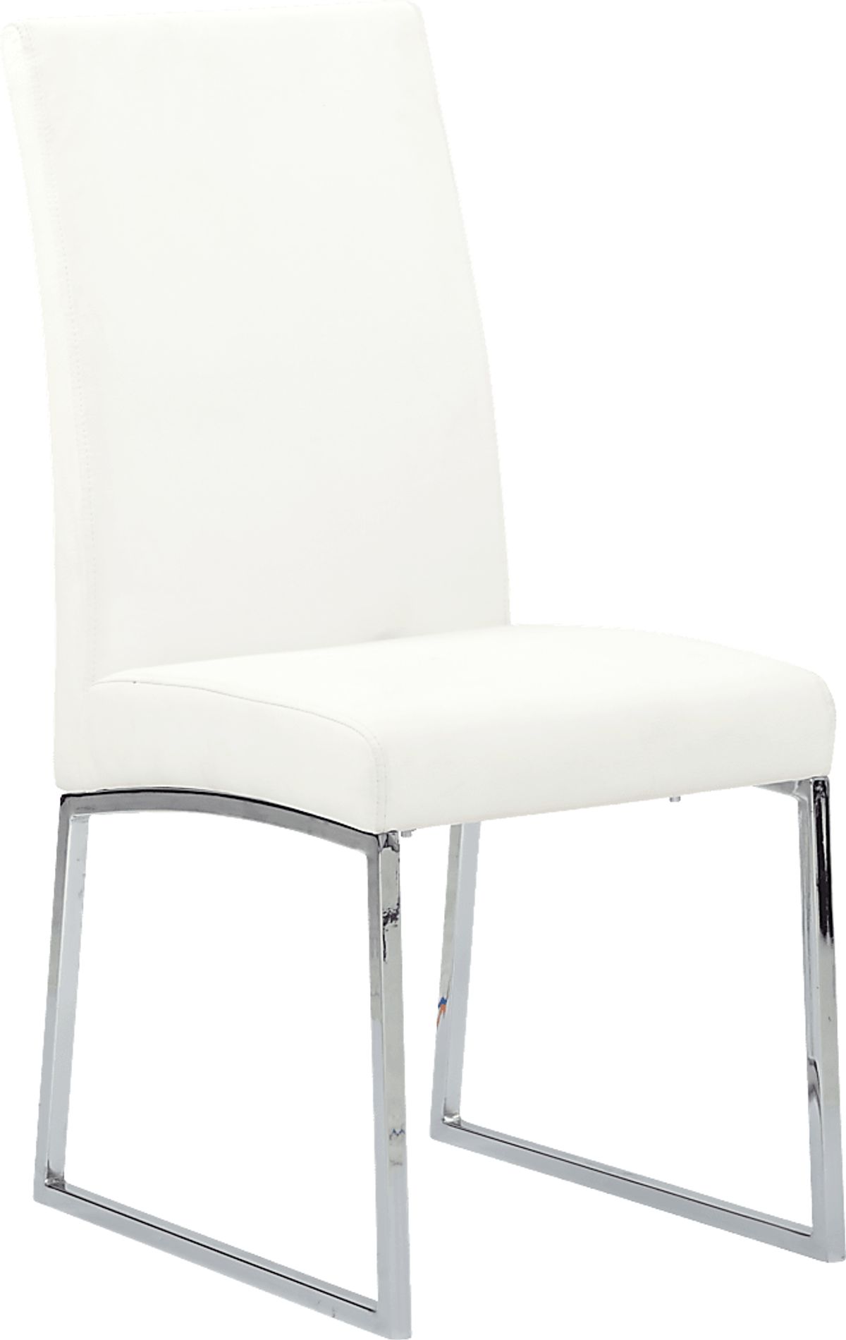 Jules Chrome Metal Off-White Beige,White Side Chair | Rooms to Go