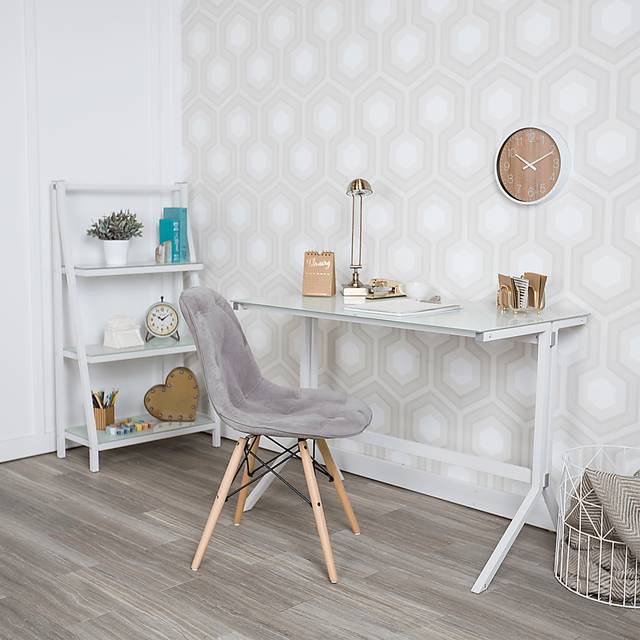 Jules Place White Bookcase Desk - Thumbnail - Image 8
