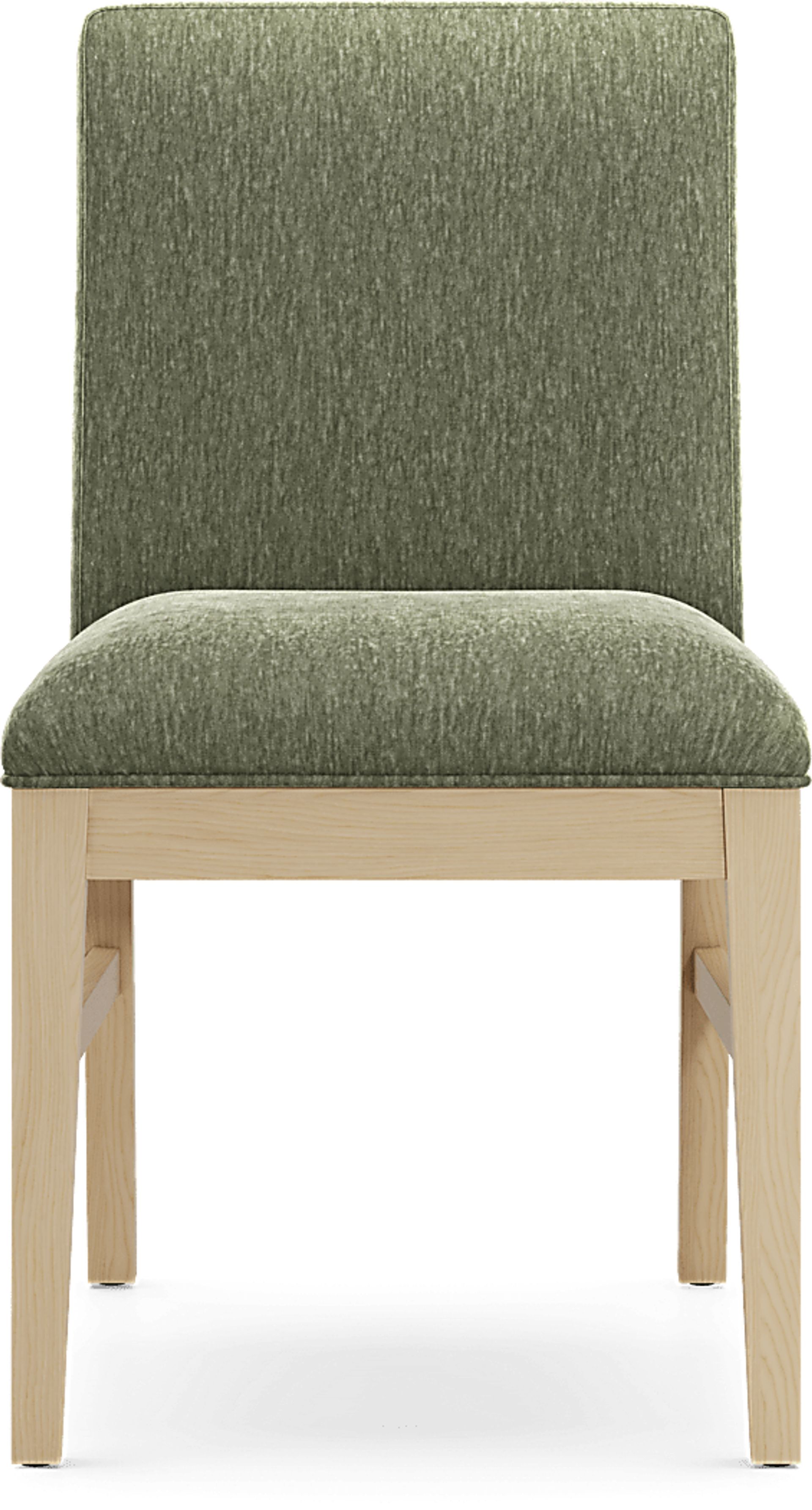 Julian Natural 5 Pc Dining Room with Green Upholstered Chairs - Image 11