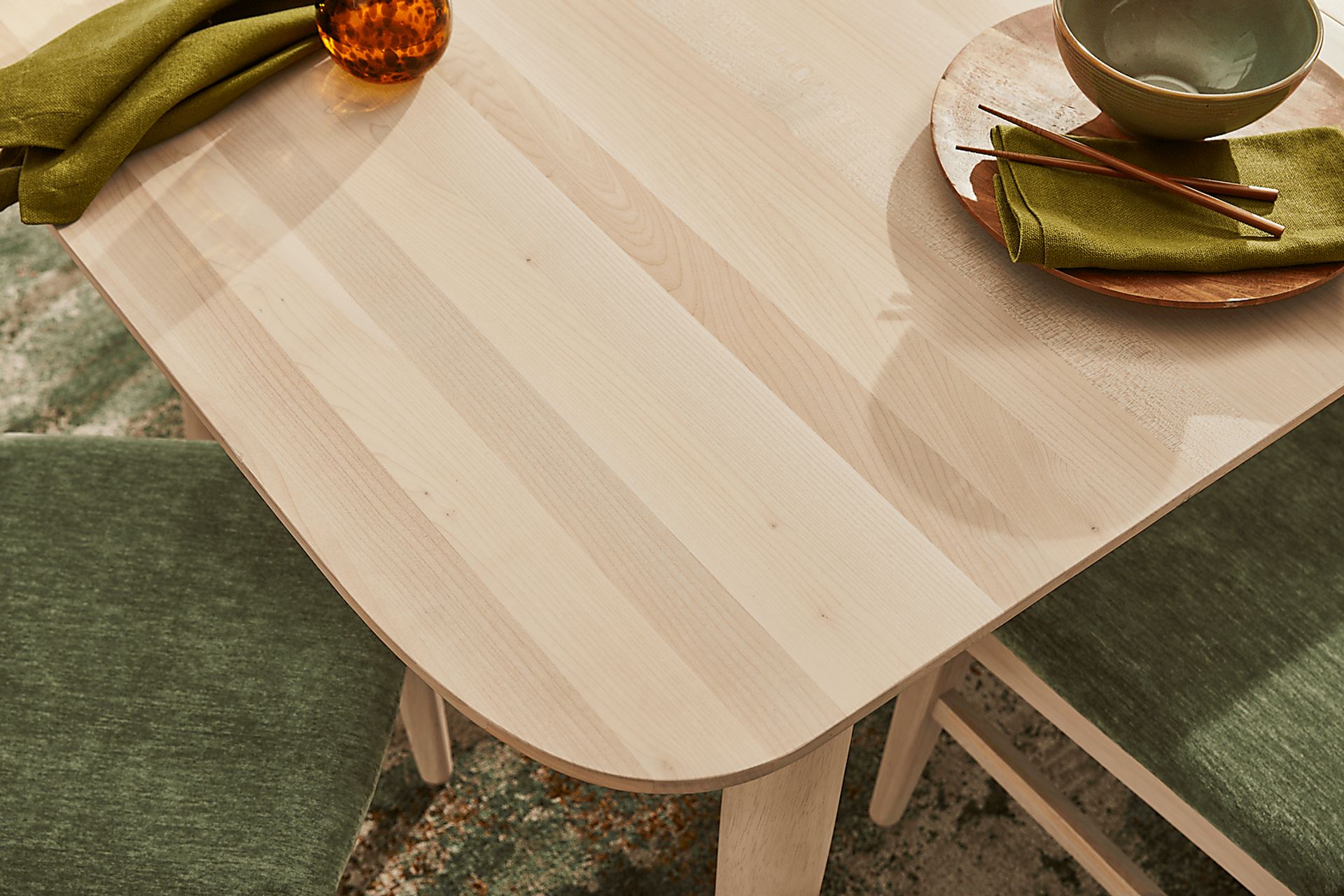 Julian Natural 5 Pc Dining Room with Panel Back Chairs - Image 9