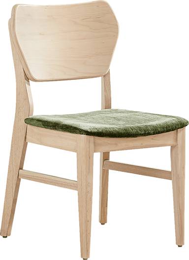 curved panel side chair