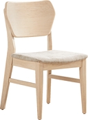 curved panel side chair