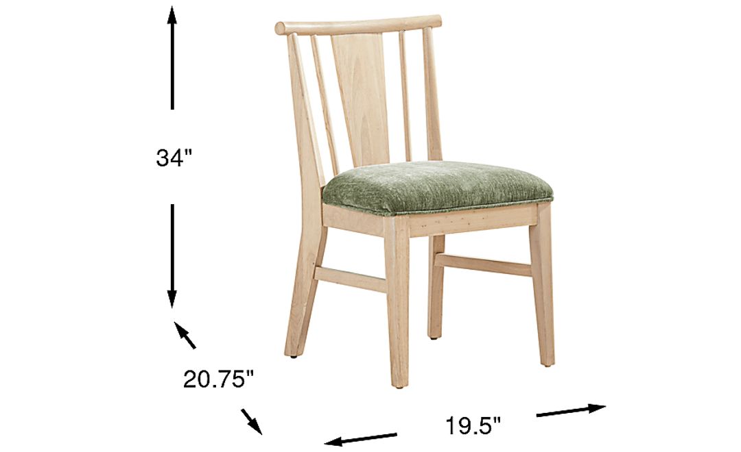 Julian Natural Spindle Back Side Chair