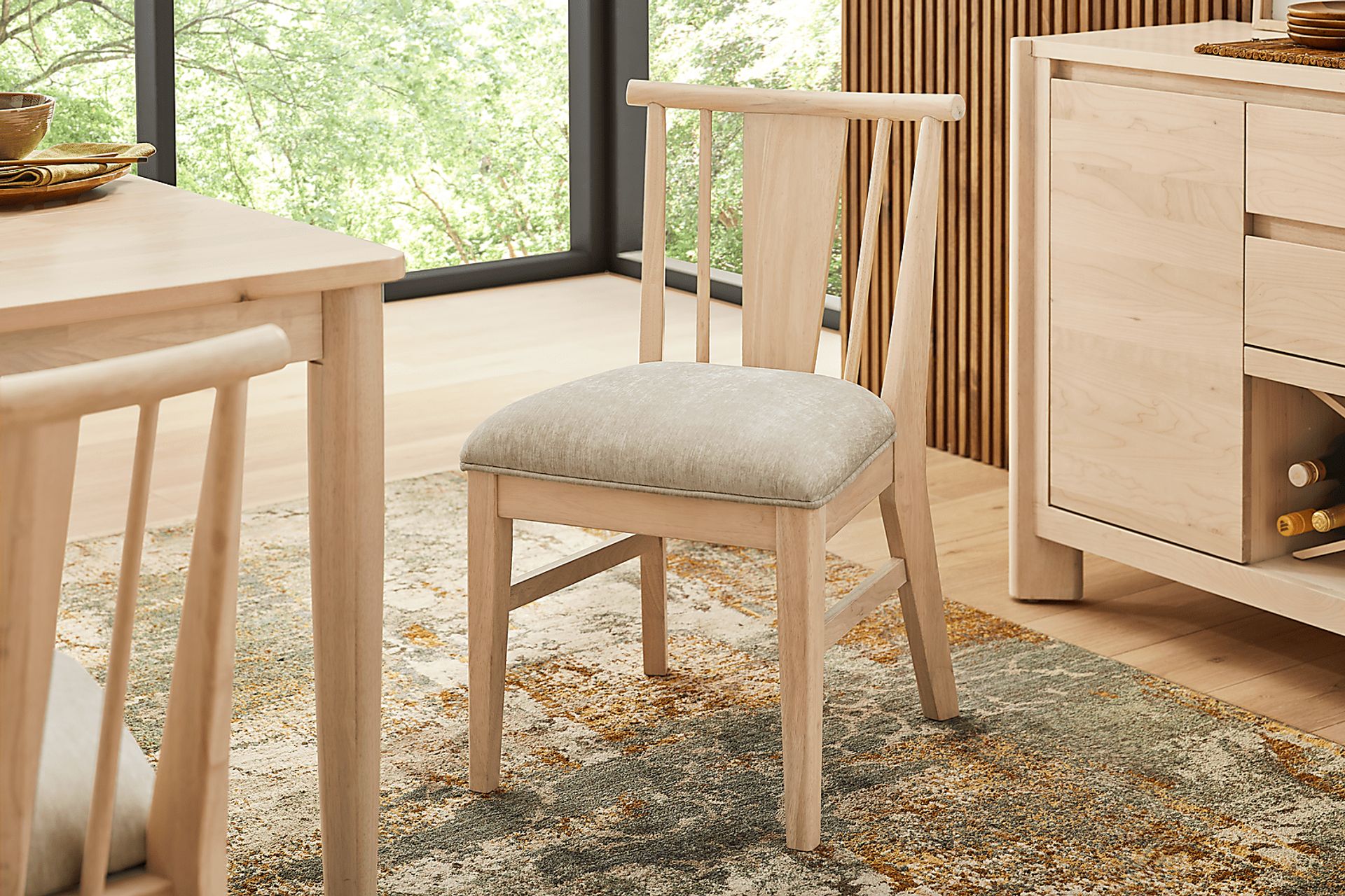 Julian Natural Spindle Back Side Chair - Image 4