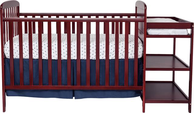 Kids Julian Park Brown Cherry Crib and Changer - Thumbnail - Image 4
