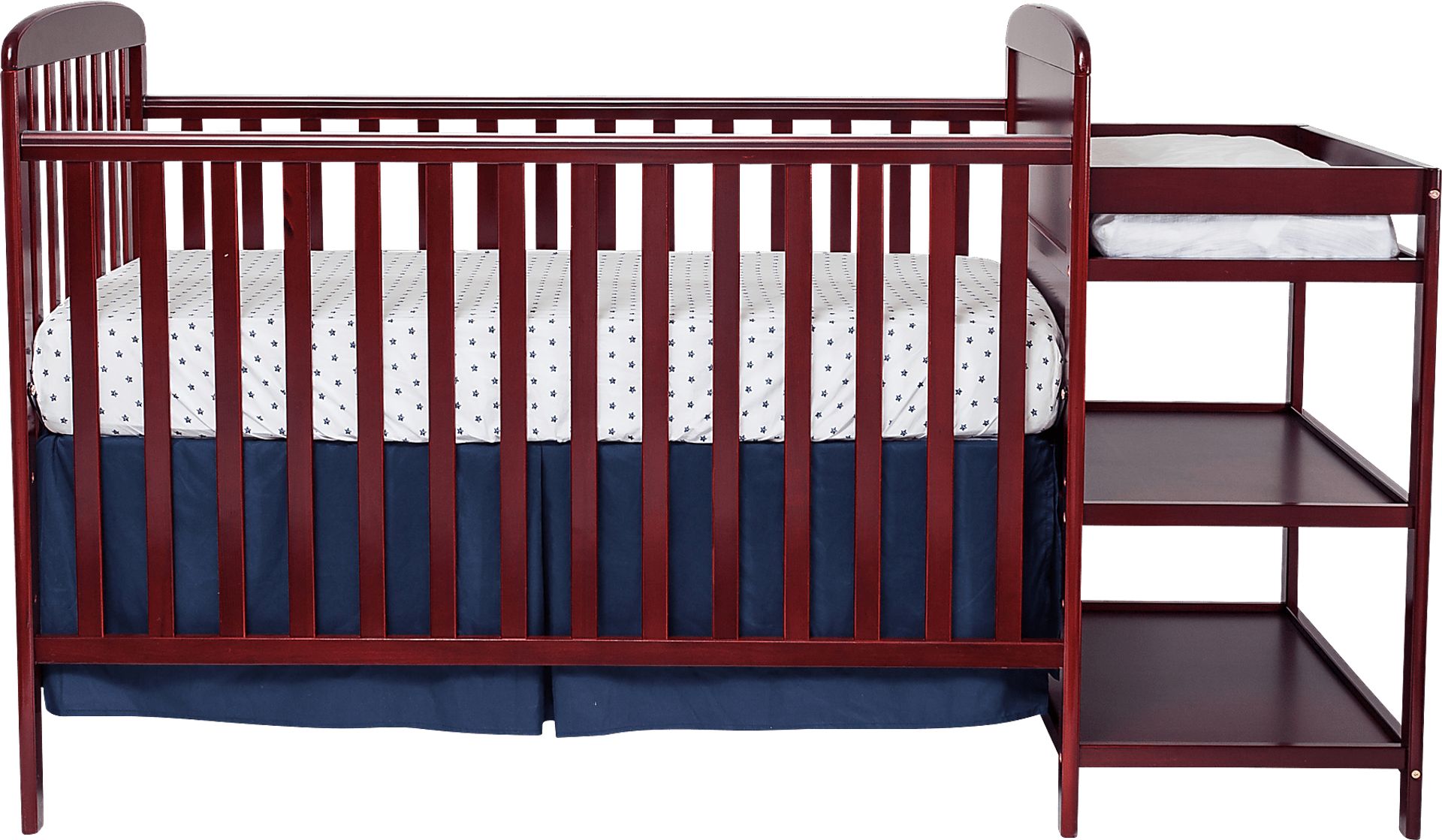 Kids Julian Park Brown Cherry Crib and Changer - Image 4