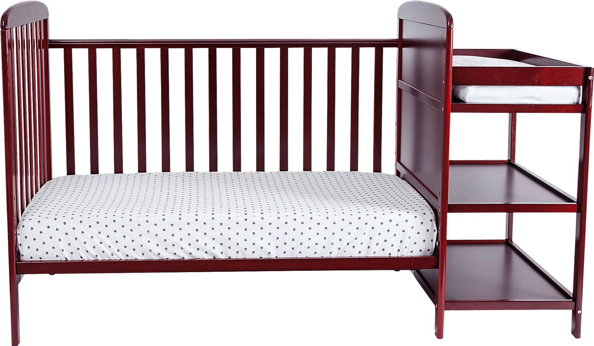 Kids Julian Park Brown Cherry Crib and Changer - Image 6