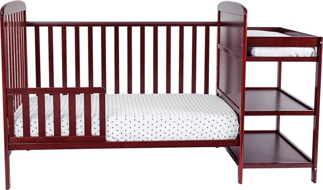 Kids Julian Park Brown Cherry Crib and Changer - Thumbnail - Image 8