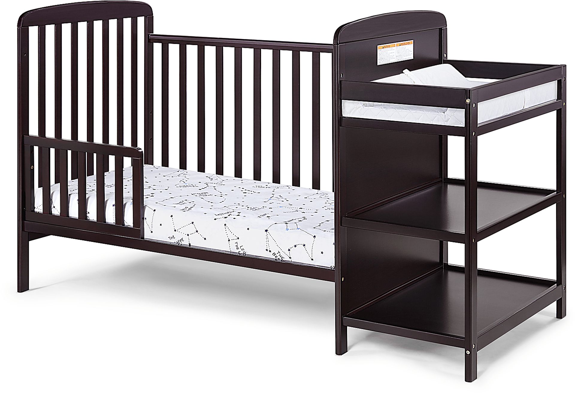 Kids Julian Park Espresso Crib and Changer - Image 3