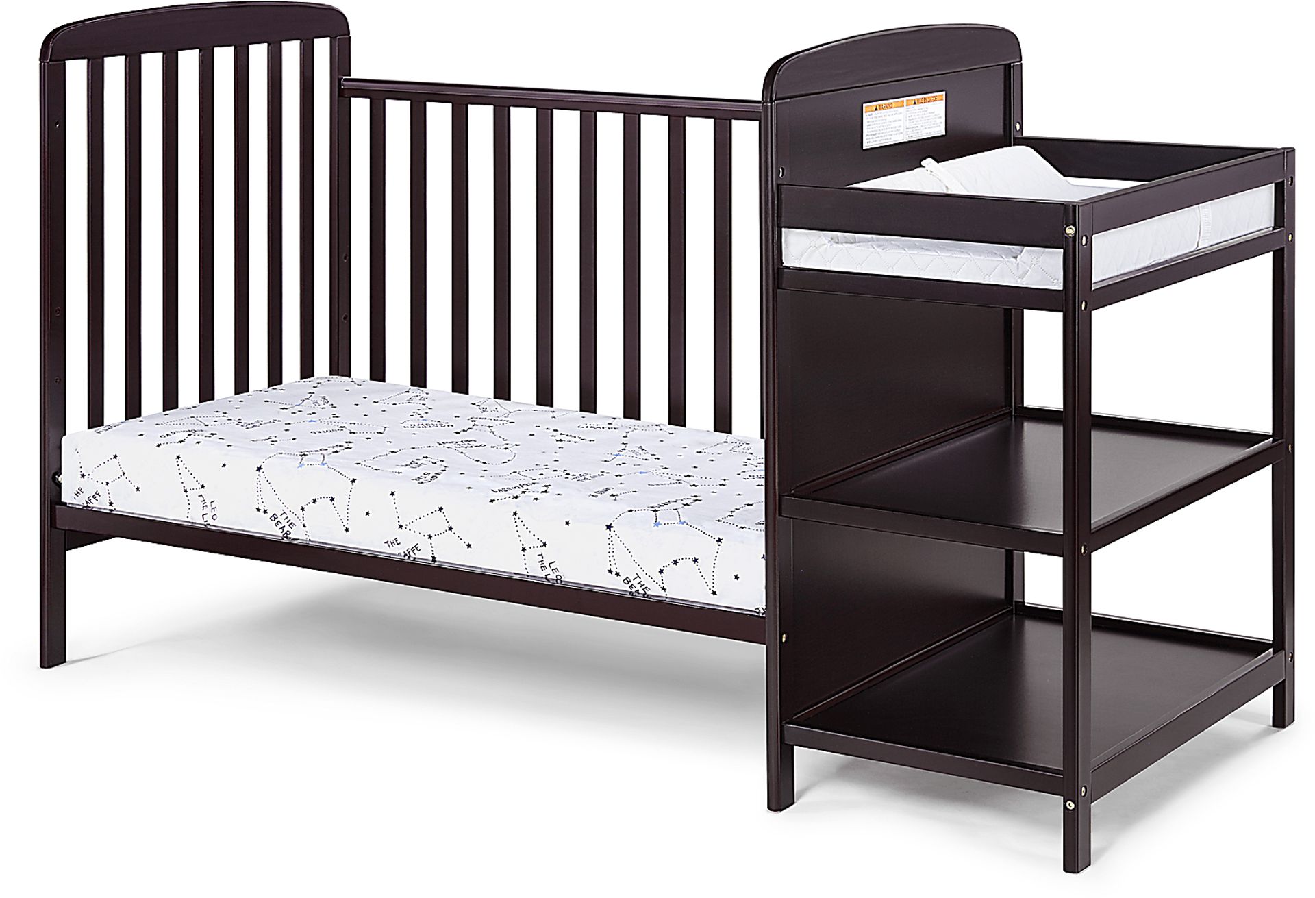 Kids Julian Park Espresso Crib and Changer - Image 5