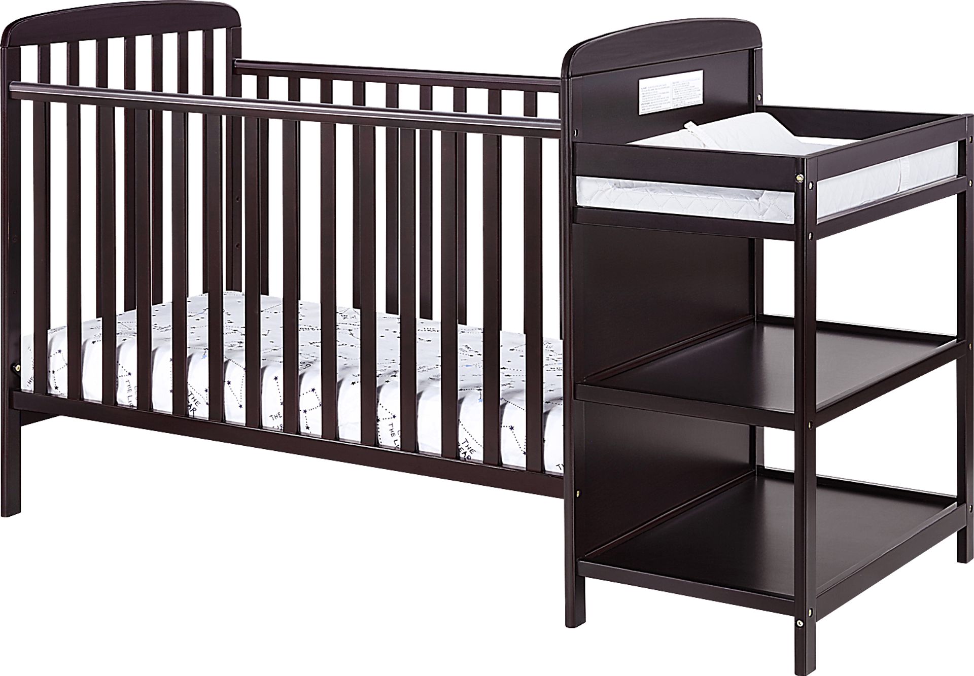Kids Julian Park Espresso Crib and Changer - Image 1