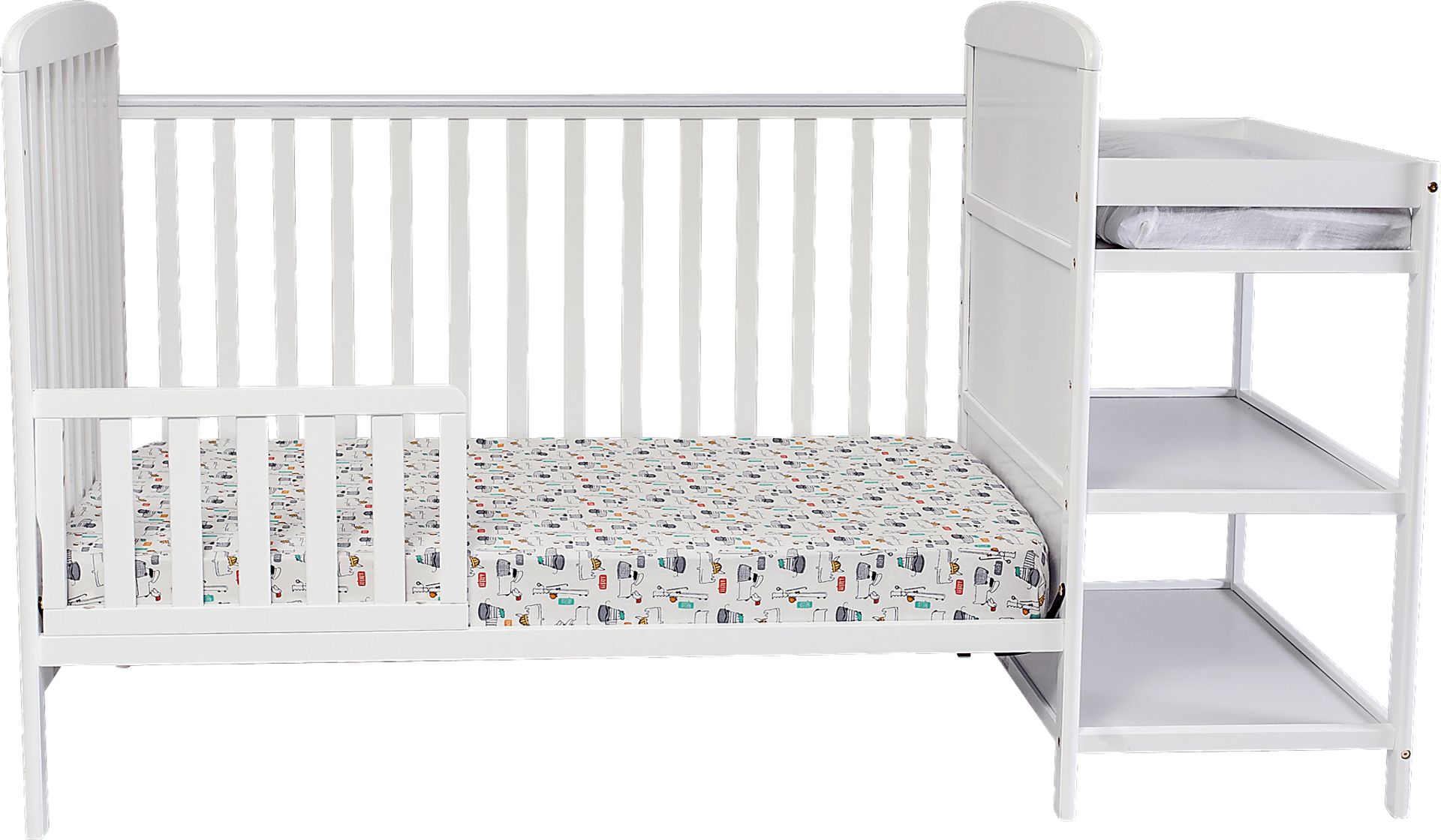 Kids Julian Park White Crib and Changer - Image 6