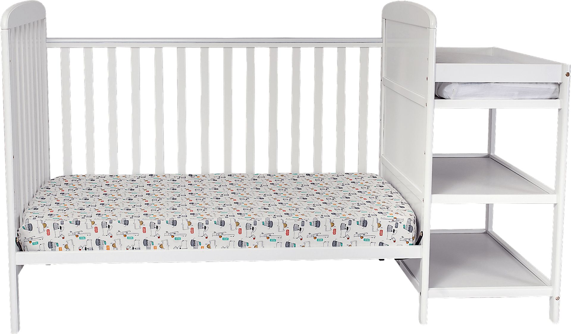 Kids Julian Park White Crib and Changer - Image 8
