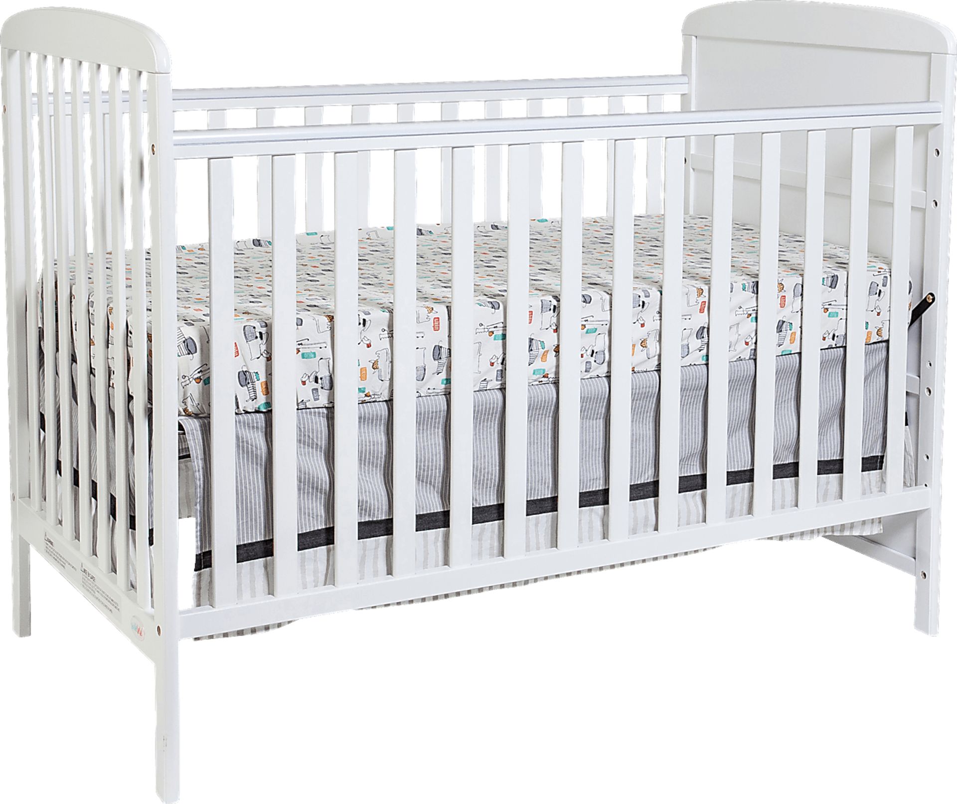 Kids Julian Park White Crib and Changer - Image 9
