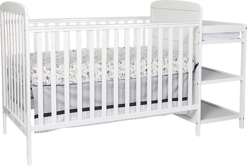 Kids Julian Park White Crib and Changer
