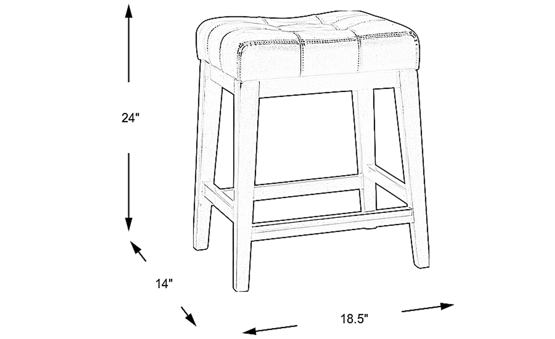 Dimension Image. Please refer to the Dimension Tab on this page for dimension details.